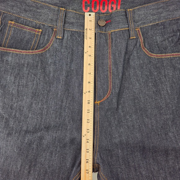 COOGI Mens Jeans 44W Dark Wash Denim Straight Embroidered TRI Nations - Picture 13 of 15